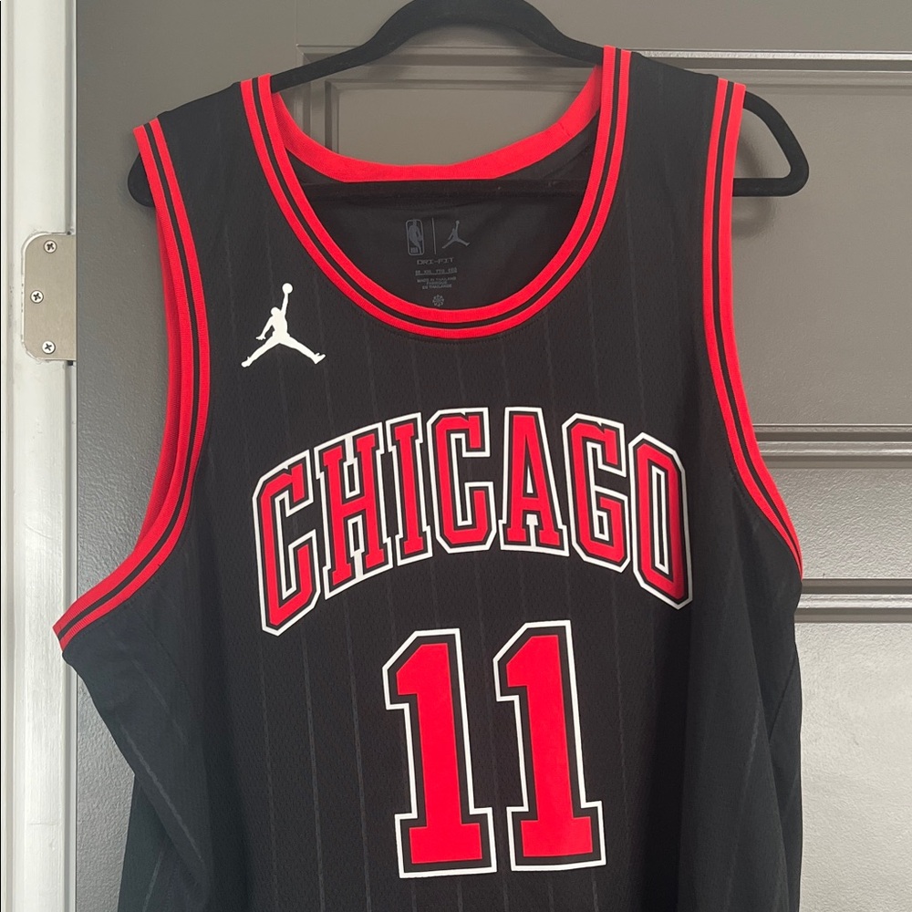 Jordan Black and Red Chicago Jersey